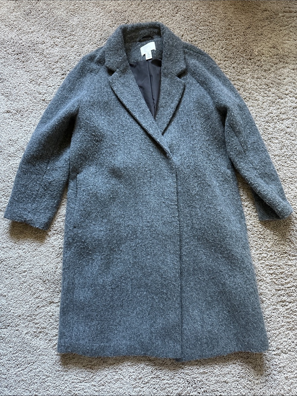 H&M Gray Wool-Blend Coat